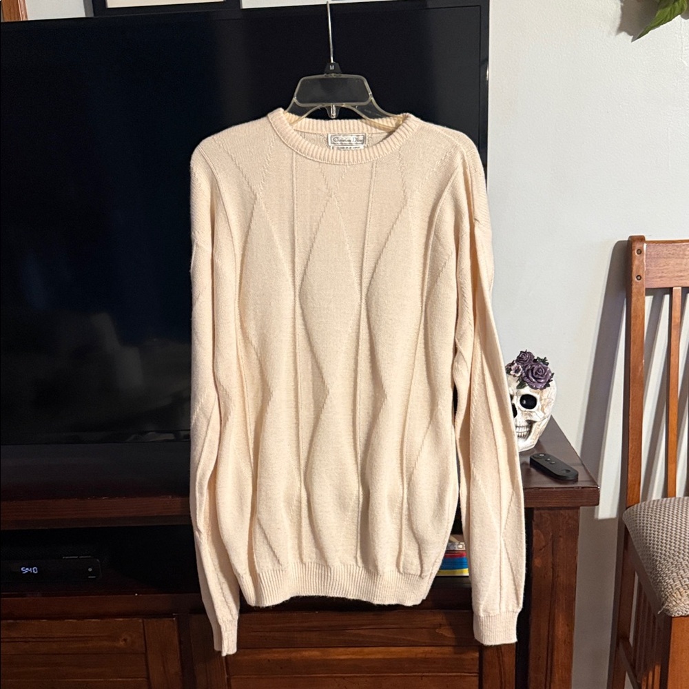 Dior Beige Crewneck Sweater